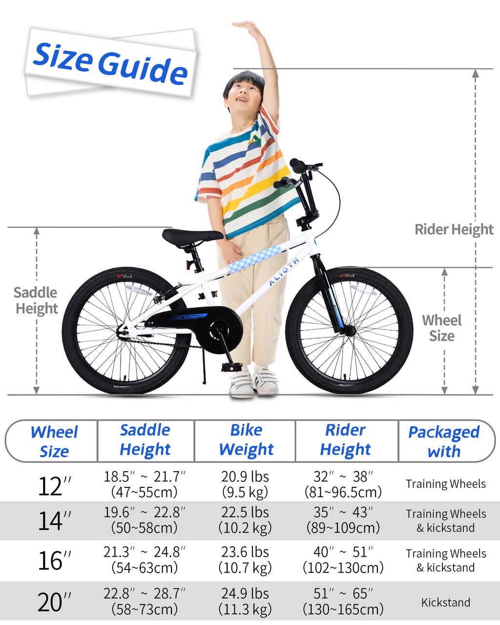 Vollsch BMX Style Kids Bike for 2-8 Years Old Boys Girls 16 Inches Toddlers Bicycle with Coaster Brake Training Wheels, Black