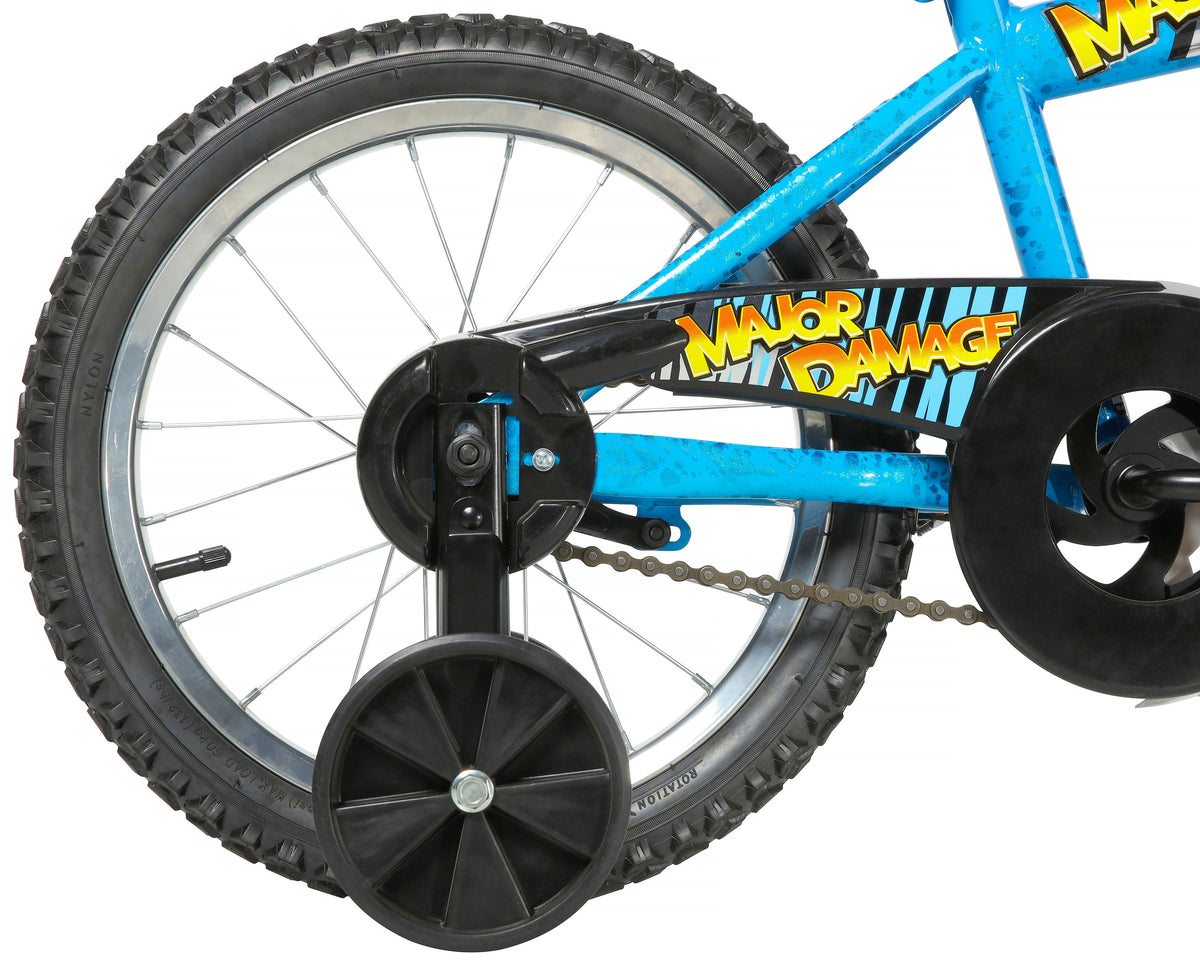 Dynacraft Magna Major Damage Kids 16" Bike with Removable Training Wheels
