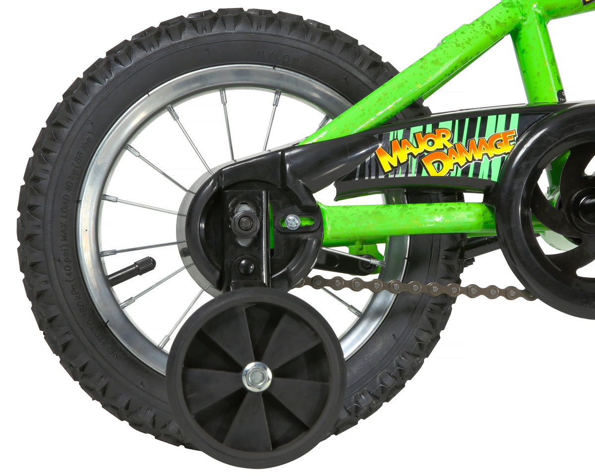 Dynacraft Magna Major Damage Kids 16" Bike with Removable Training Wheels