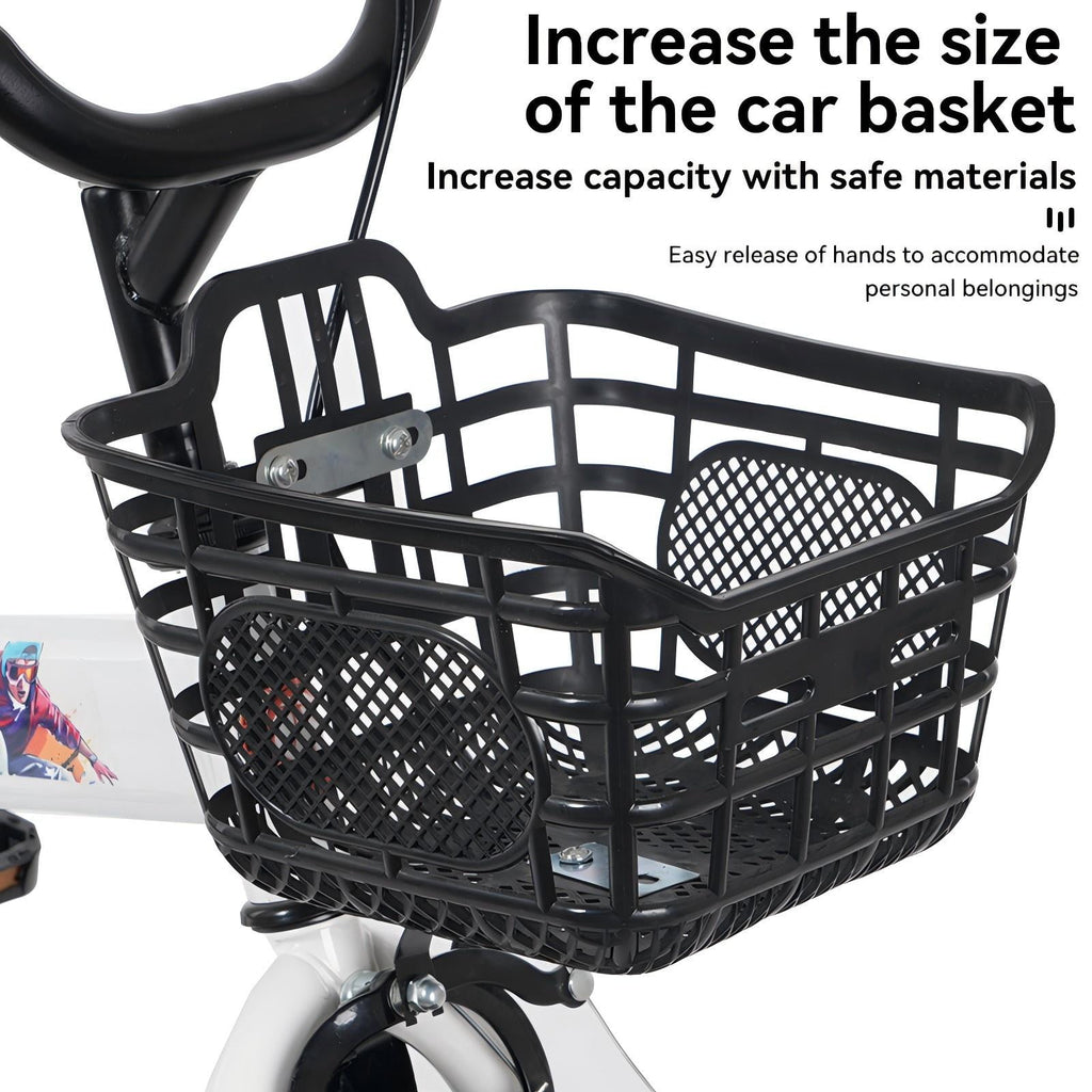 Aukfa 18-Inch Kids Bike for Boys & Girls Ages 5-10,Balance Bikewith Training Wheels, Coaster Brake & Front V-Brake,Pink