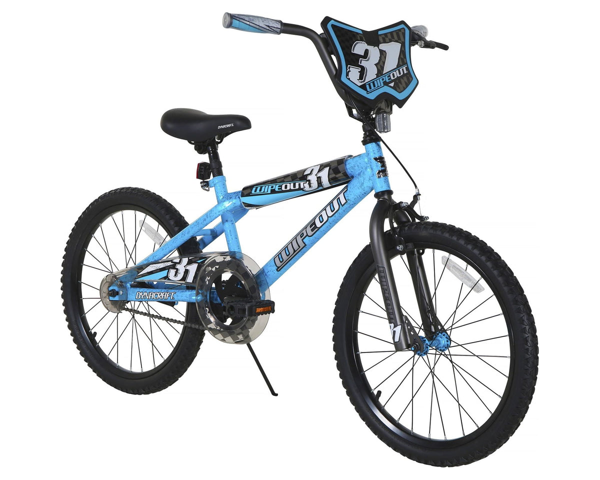 Dynacraft Wipeout Boys 20" BMX Bike, Red, For Kids Age 7-14 Years