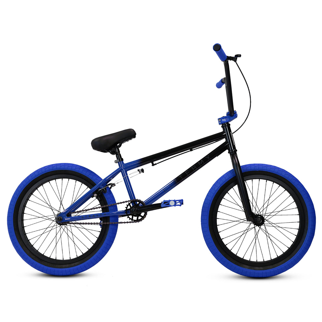 Elite BMX Bicycle 20” Freestyle Bike - Stealth Black Ideal for Ages 7 to 18 Years
