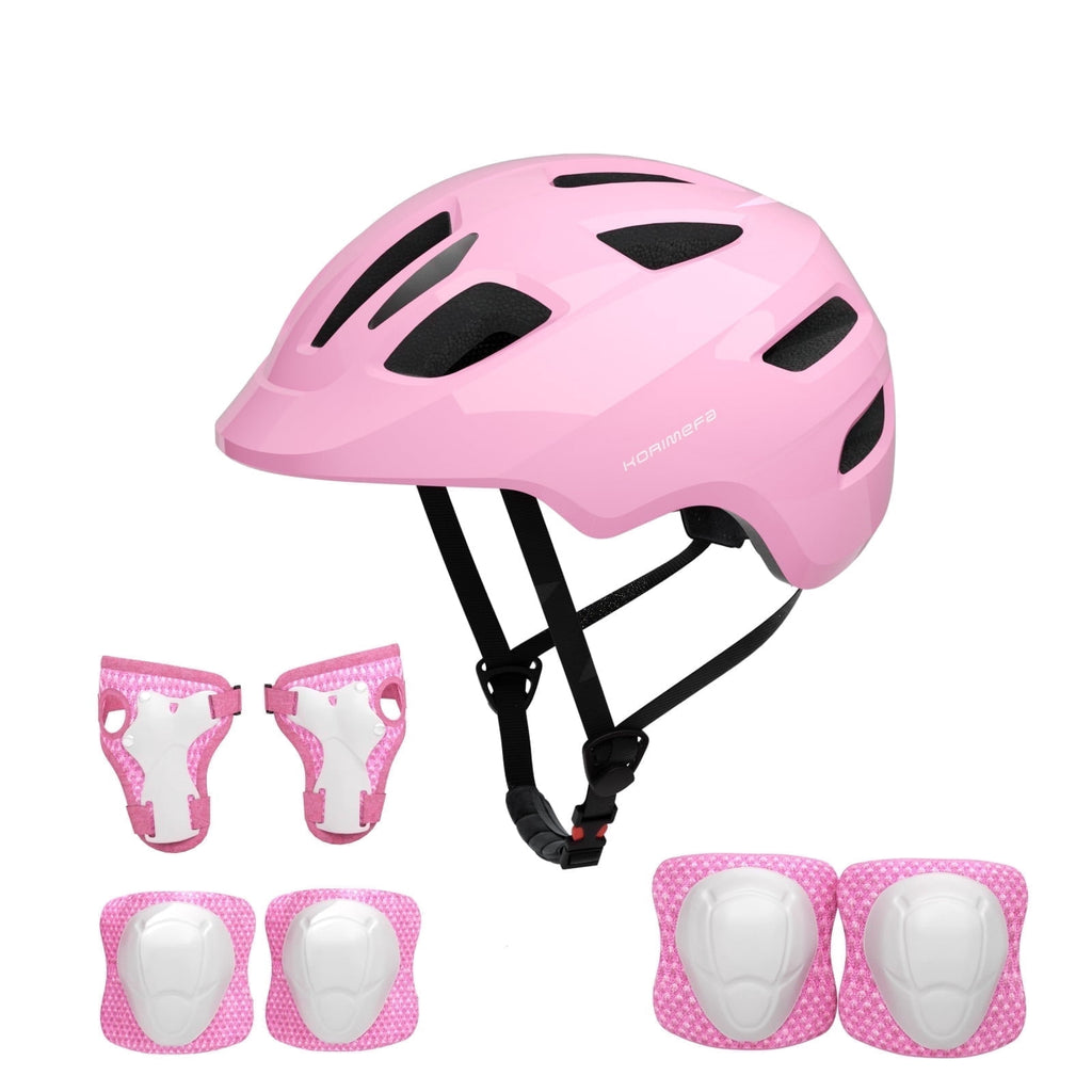 KORIMEFA Kids Bike Helmet Toddler Bicycles Helmets, Multi-Sport Protective Gear Set for 3-5-8-14 Years Boys Girls with Knee Elbow Pads Wrist Guards for Cycling,Skateboarding,Skating Scooter