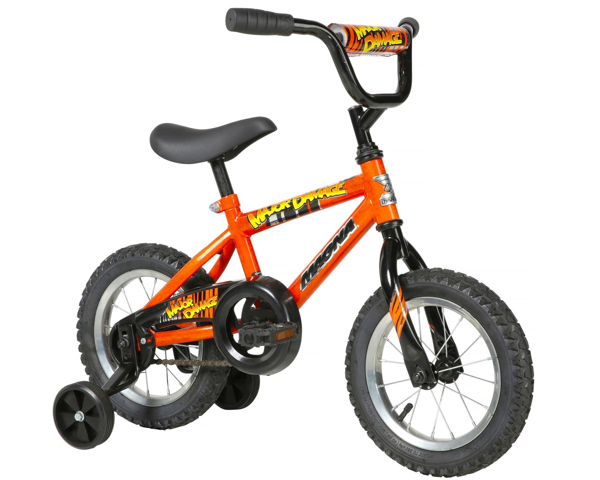 Dynacraft Magna Major Damage Kids 16" Bike with Removable Training Wheels