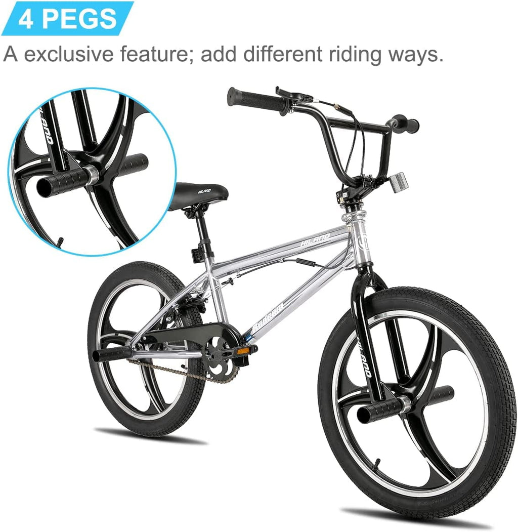 Hiland 20 Inch Boys' or Girls' BMX Bike, Kids' Bicycle