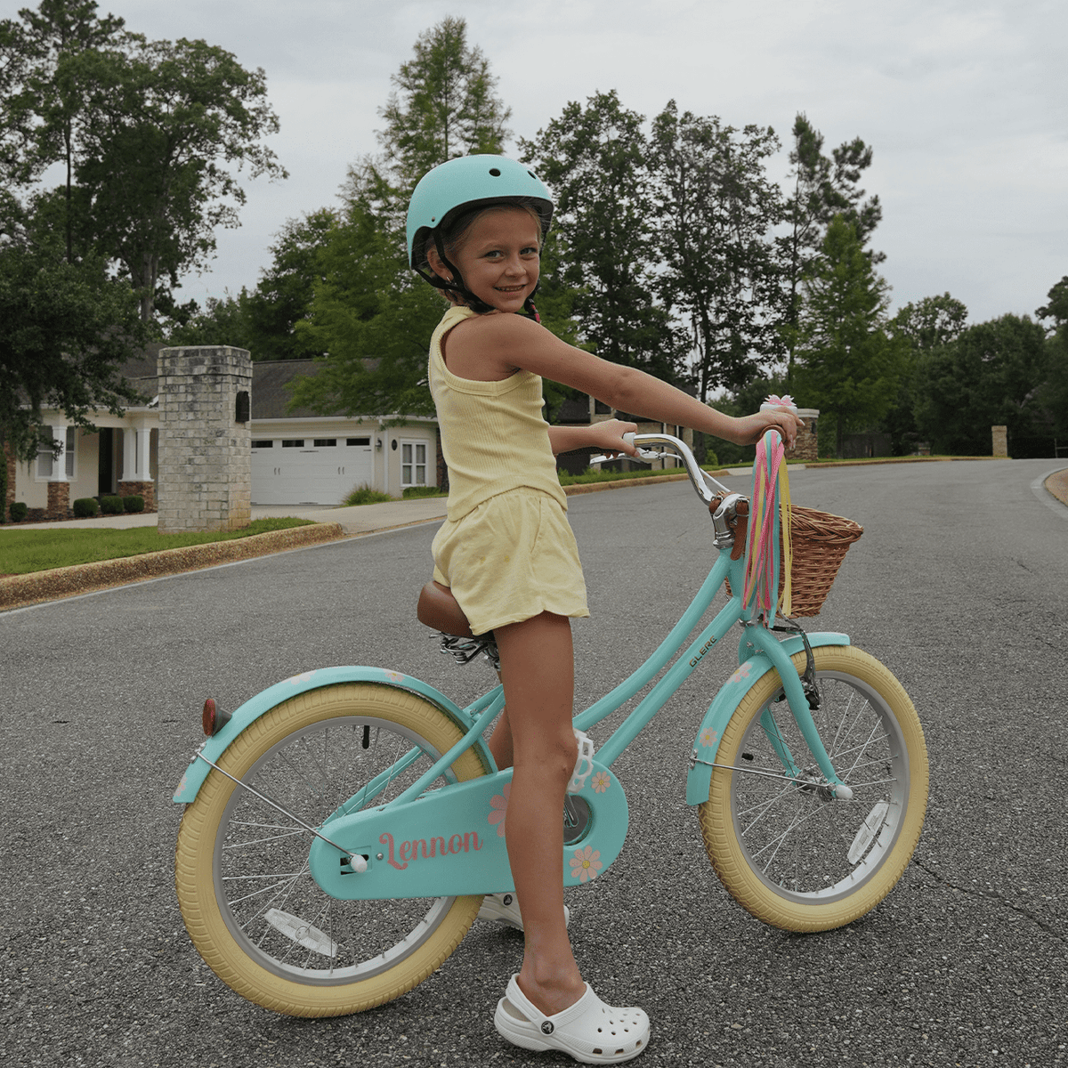 Glerc Little Molly 20 inch Kids Girls Bike for 7-13 Years Old Child,gifts, Mint Green