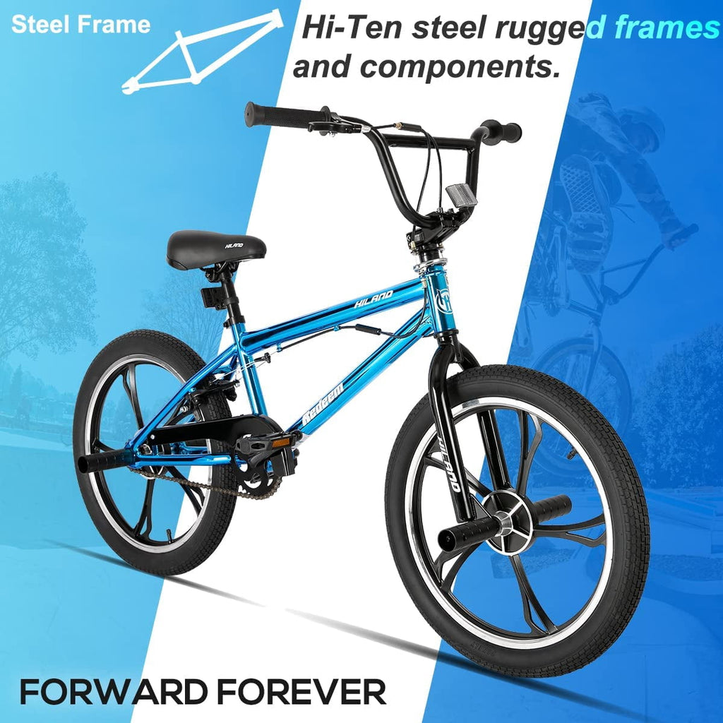 Hiland 20 Inch Boys' or Girls' BMX Bike, Kids' Bicycle