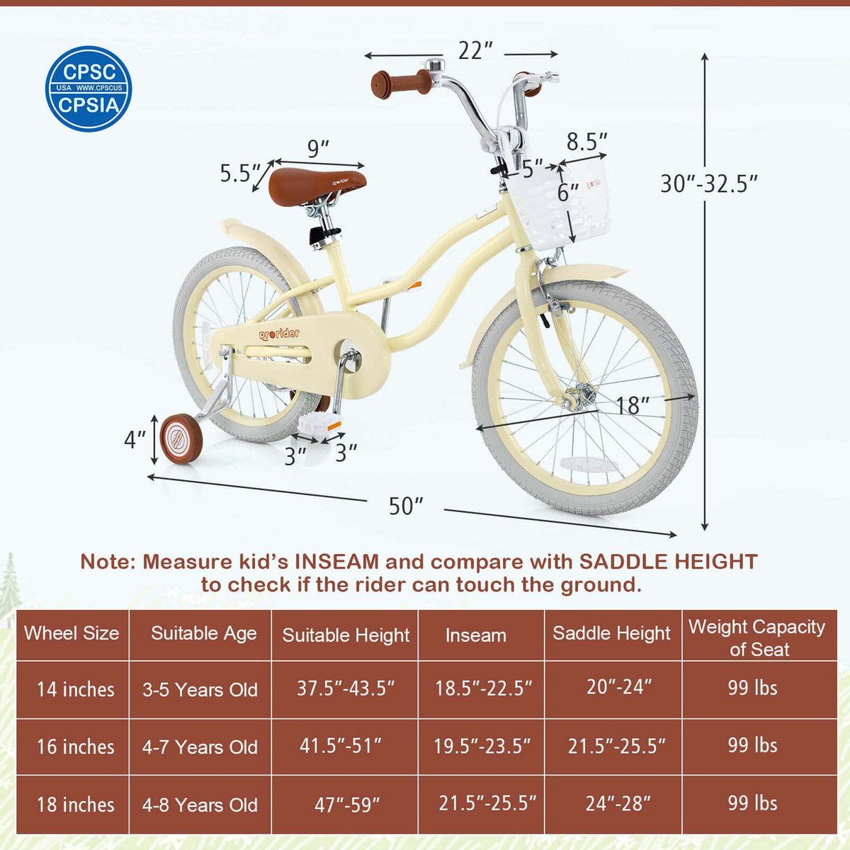 Costway 18'' Kids Bike Toddler Bicycle with Training Wheel Kickstand for 4-8 Years Old Pink