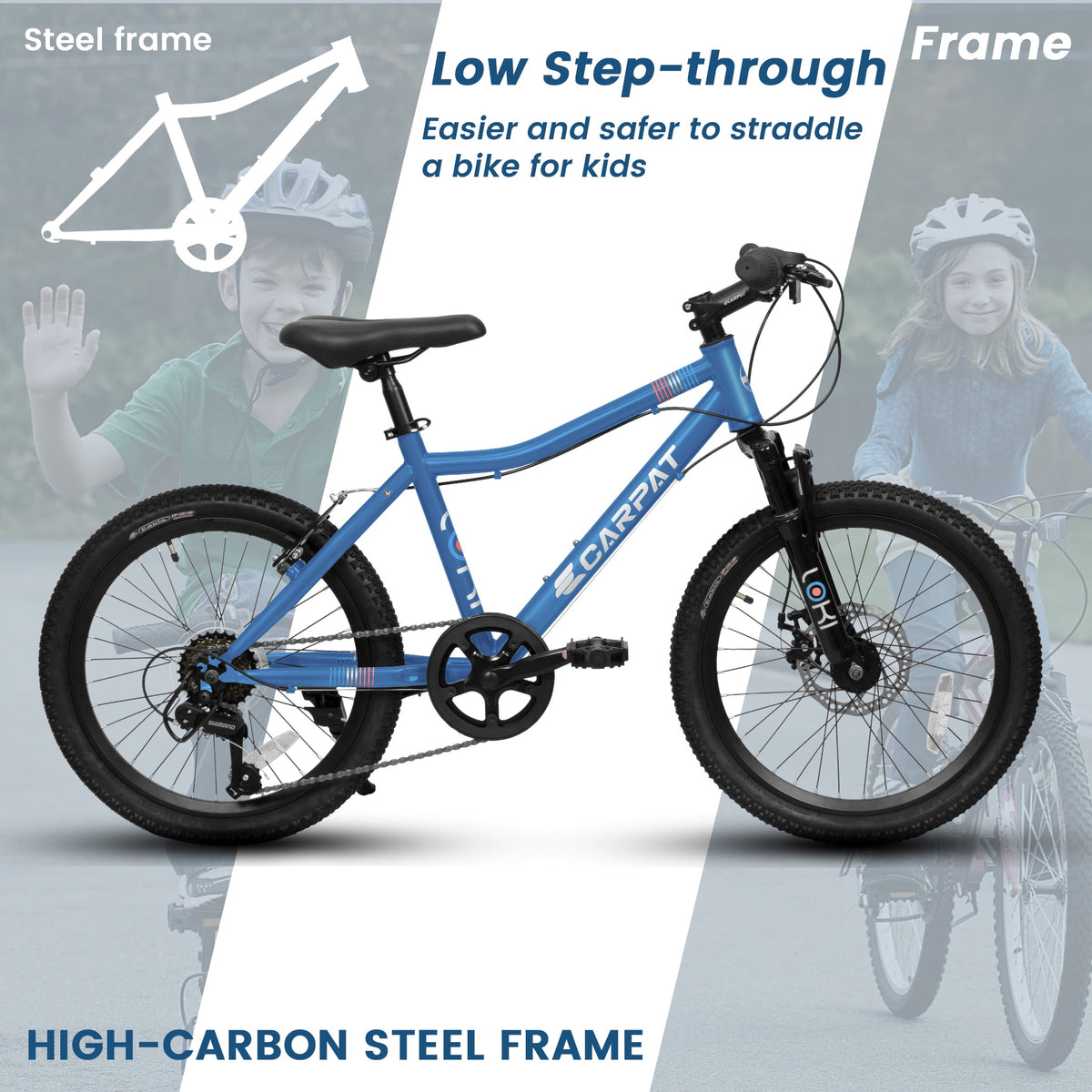 Ecarpat Kids' Bicycles 20 inch Kids Mountain Bike for Ages 8-12