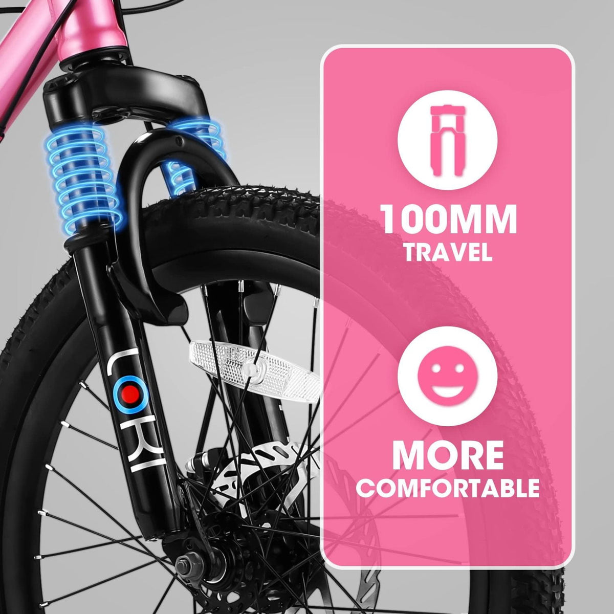 Ambifirner 20" City Bike with Adjustable Saddle & Kickstand Steel Frame