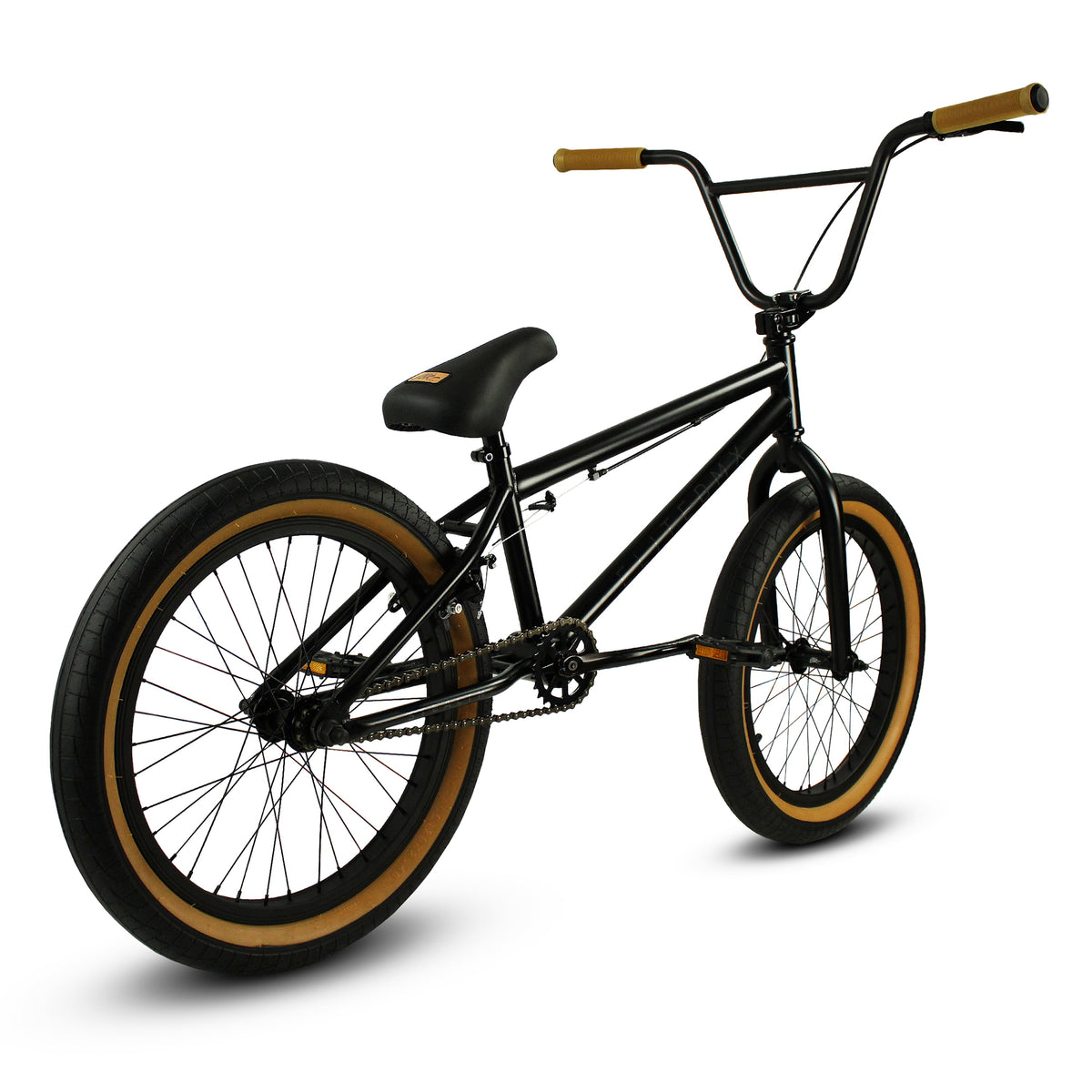 Elite BMX Bicycle 20” Freestyle Bike - Stealth Black Ideal for Ages 7 to 18 Years