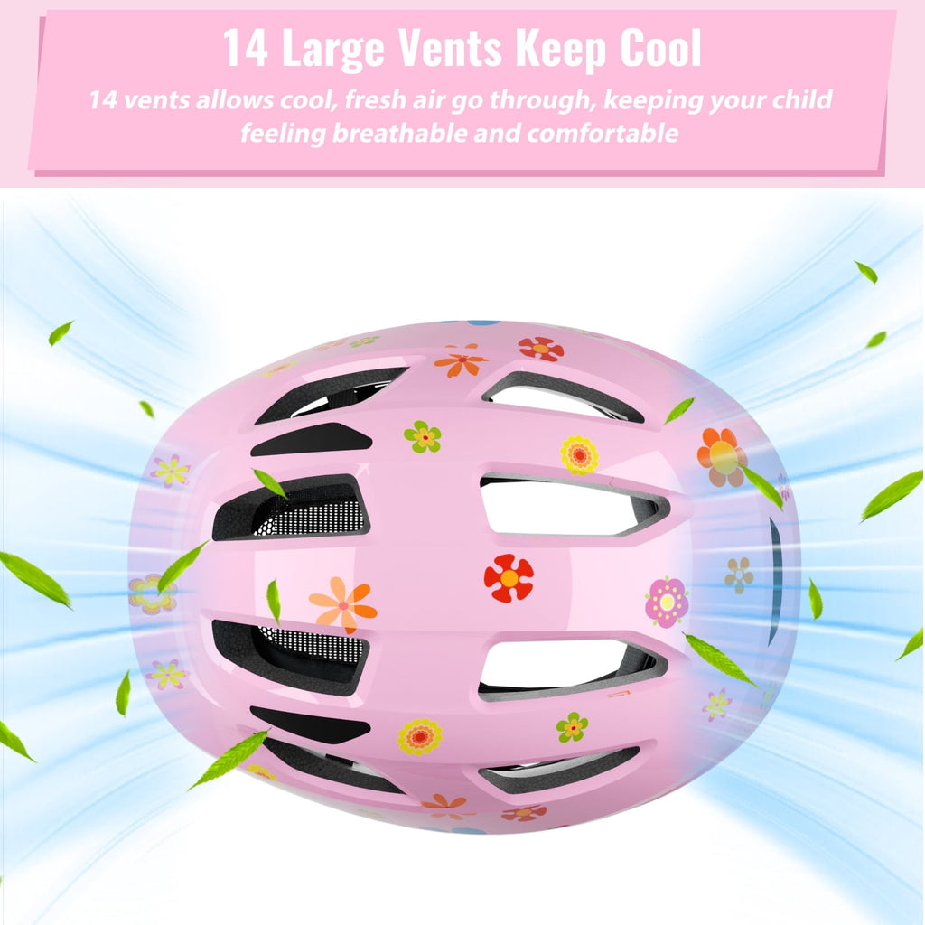 KORIMEFA Kids Bike Helmet Toddler Bicycles Helmets, Multi-Sport Protective Gear Set for 3-5-8-14 Years Boys Girls with Knee Elbow Pads Wrist Guards for Cycling,Skateboarding,Skating Scooter