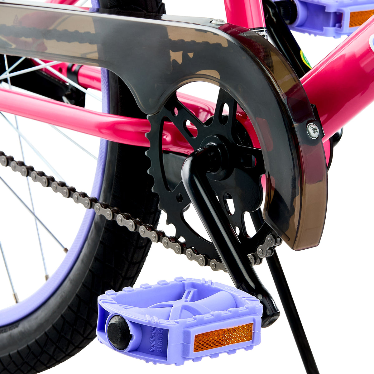 Concord 20 Inch Kids' Bike, Pink and Purple, Unisex, Fits Riders 44 to 56 Inches Tall