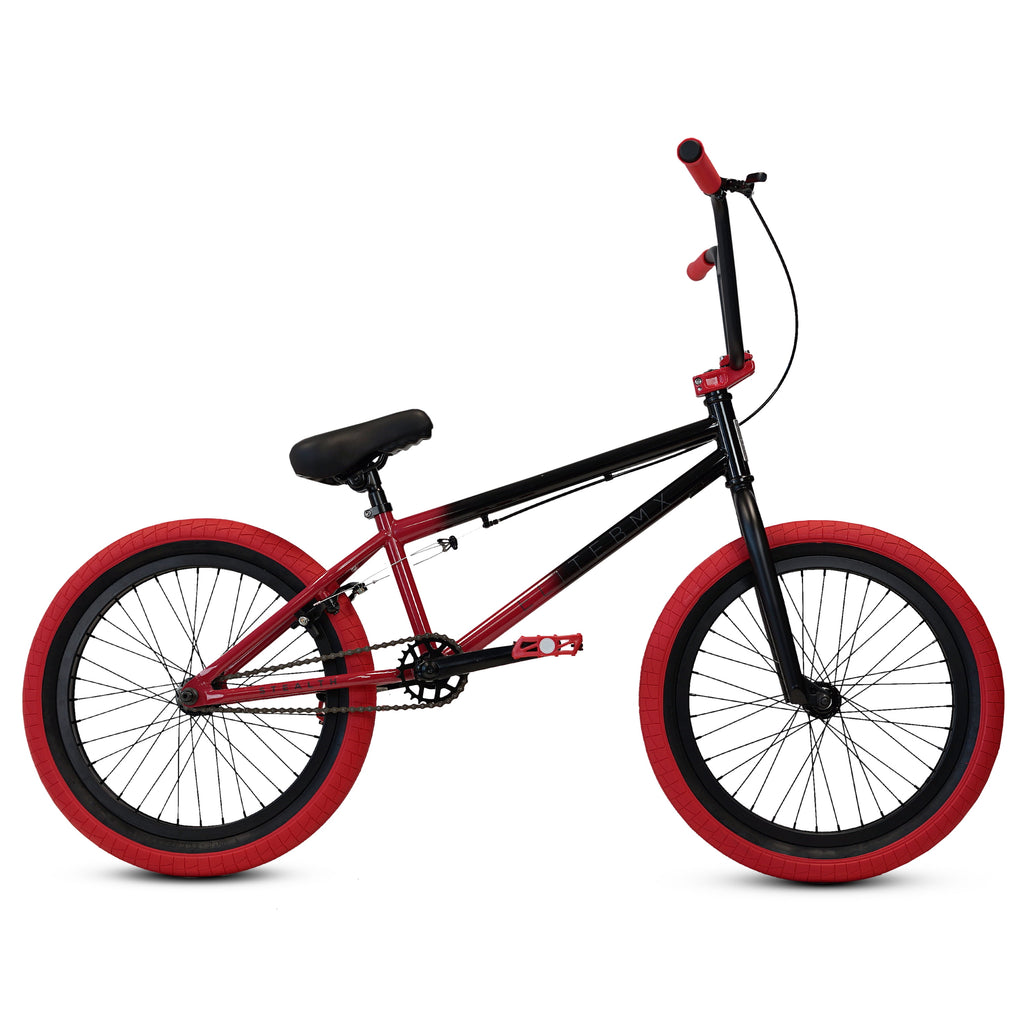 Elite BMX Bicycle 20” Freestyle Bike - Stealth Black Ideal for Ages 7 to 18 Years