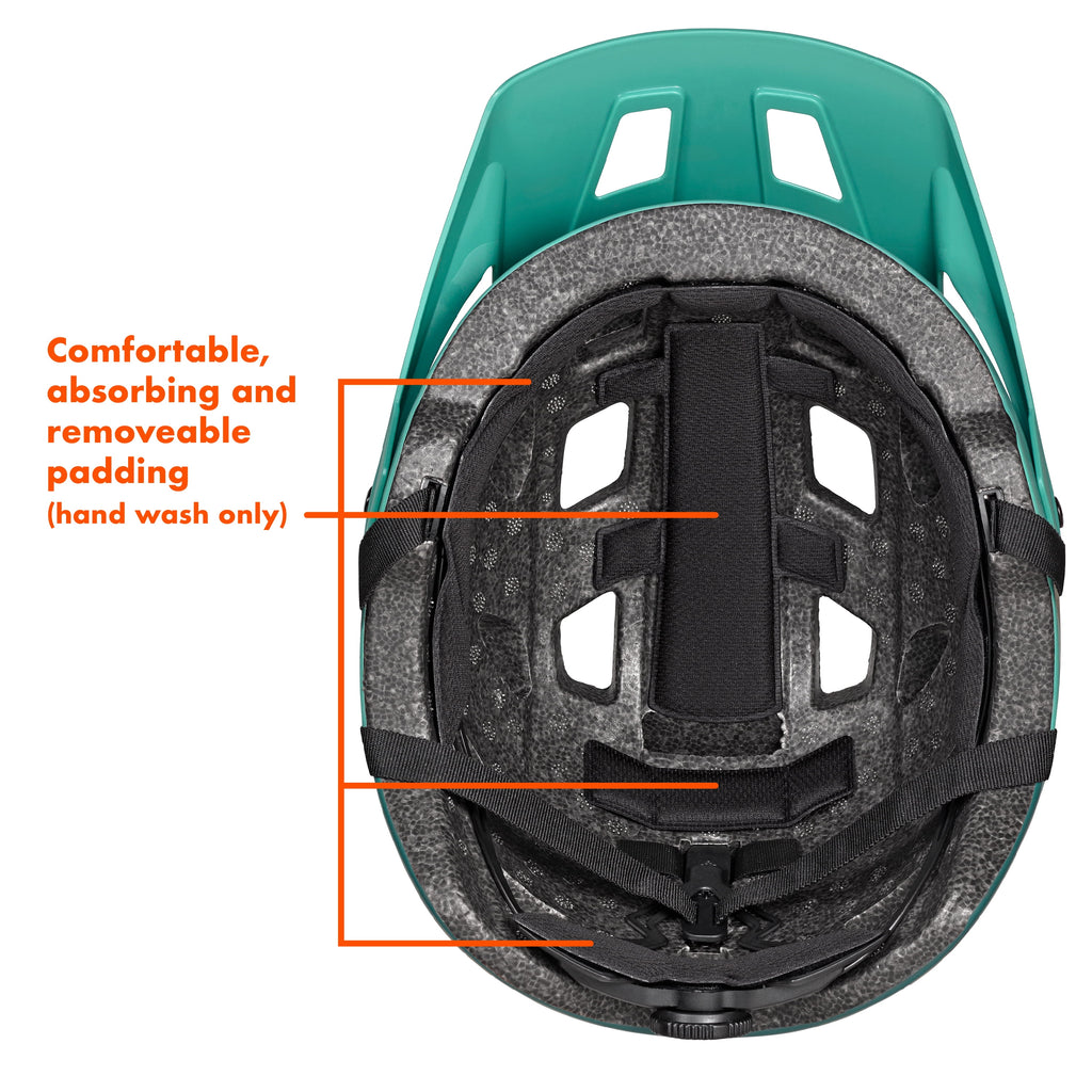 Ozark Trail Adult Bike Helmet with Rechargeable Rear Light-Up, Black, 9 Modes, Ages 14+