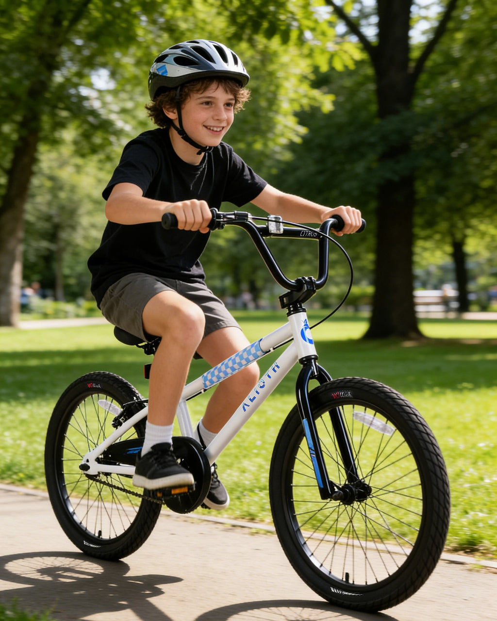 Vollsch BMX Style Kids Bike for 2-8 Years Old Boys Girls 16 Inches Toddlers Bicycle with Coaster Brake Training Wheels, Black