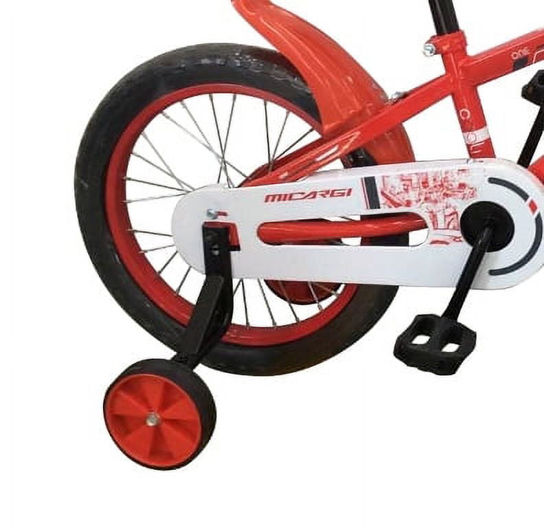 USToyOutlet 16" BMX Steel Frame Coaster Brake Bicycle One Piece Crank w/ Baskets & Fenders, Rims-Red Kid's Bike - Blue