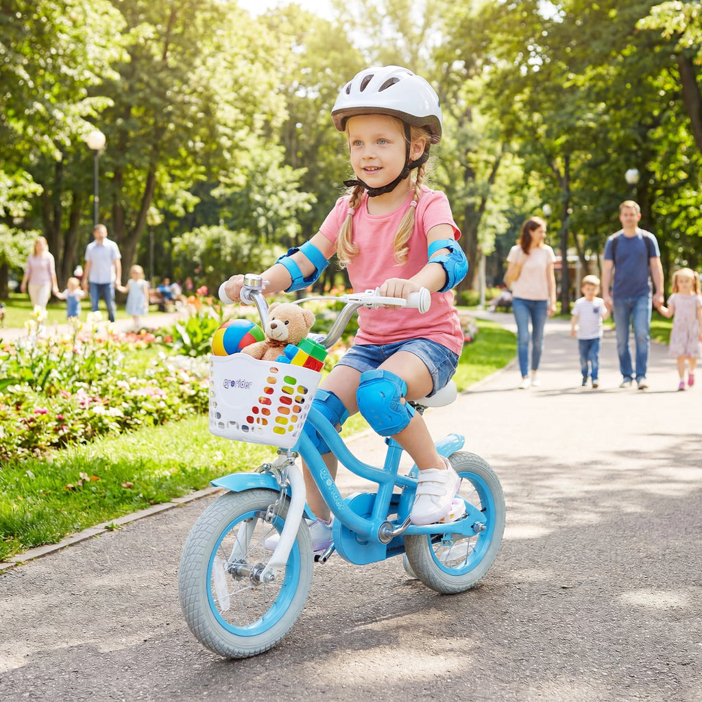 Costway 18'' Kids Bike Toddler Bicycle with Training Wheel Kickstand for 4-8 Years Old Pink