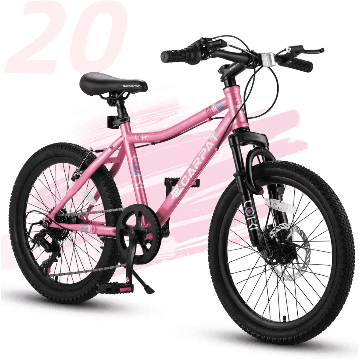 Ambifirner 20" City Bike with Adjustable Saddle & Kickstand Steel Frame