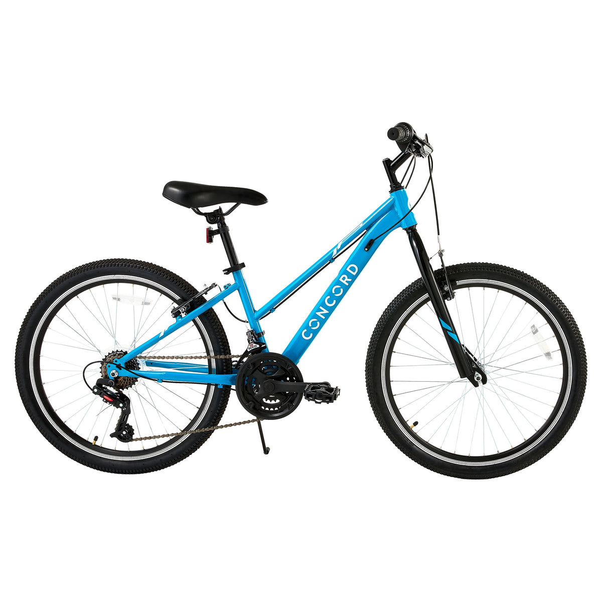 Concord Bikes 24 in Hybrid Bike, 21 Speeds, Sky Blue, Fits Riders 4 ft 6 in-5 ft 6 in