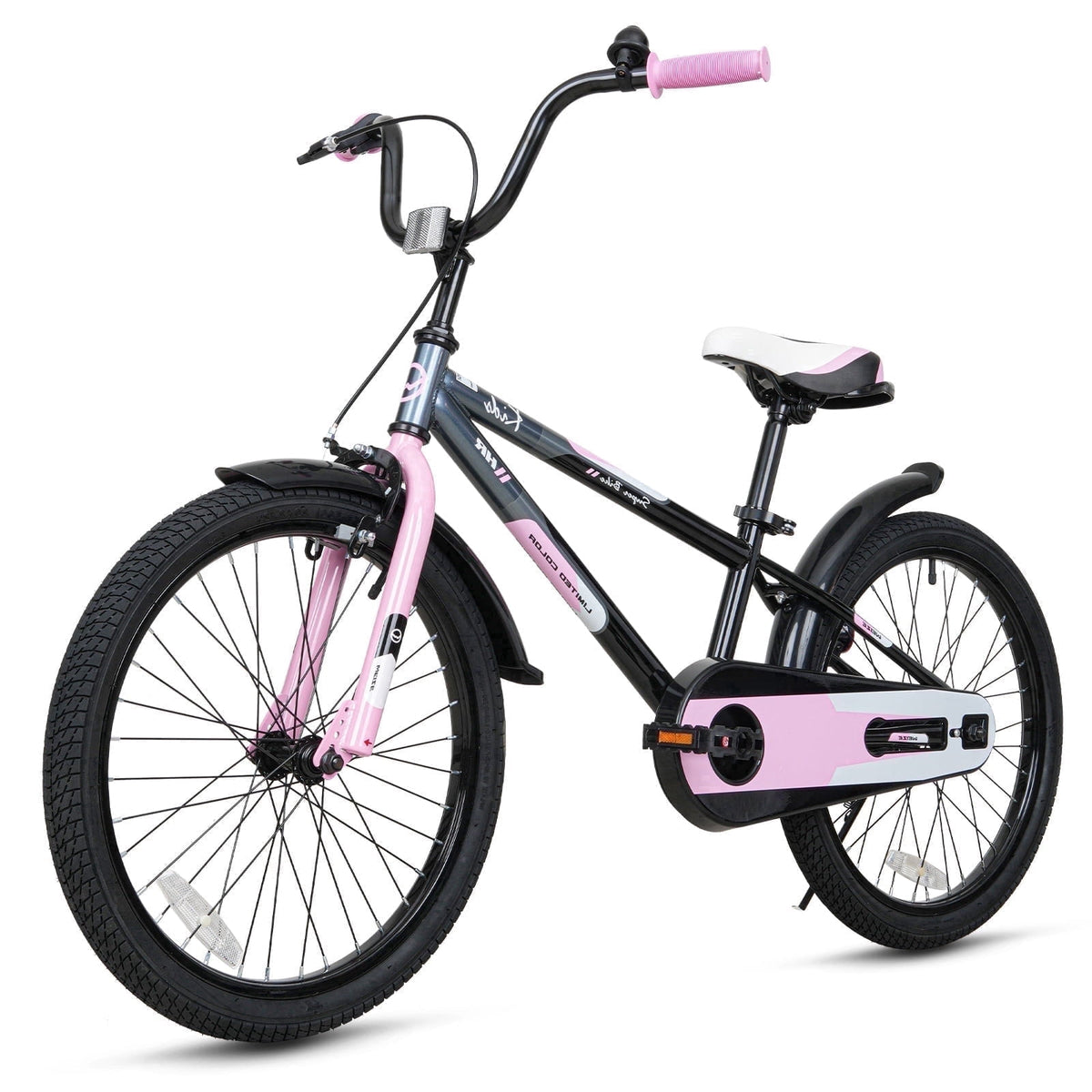 Hykolity Kids Bike, 16 Inch Children Bicycle for Boys & Girls Ages 4-6 Years Old, Rider Height 38-48 Inch, Sport Bike BMX Freestyle Handlebar Black Green