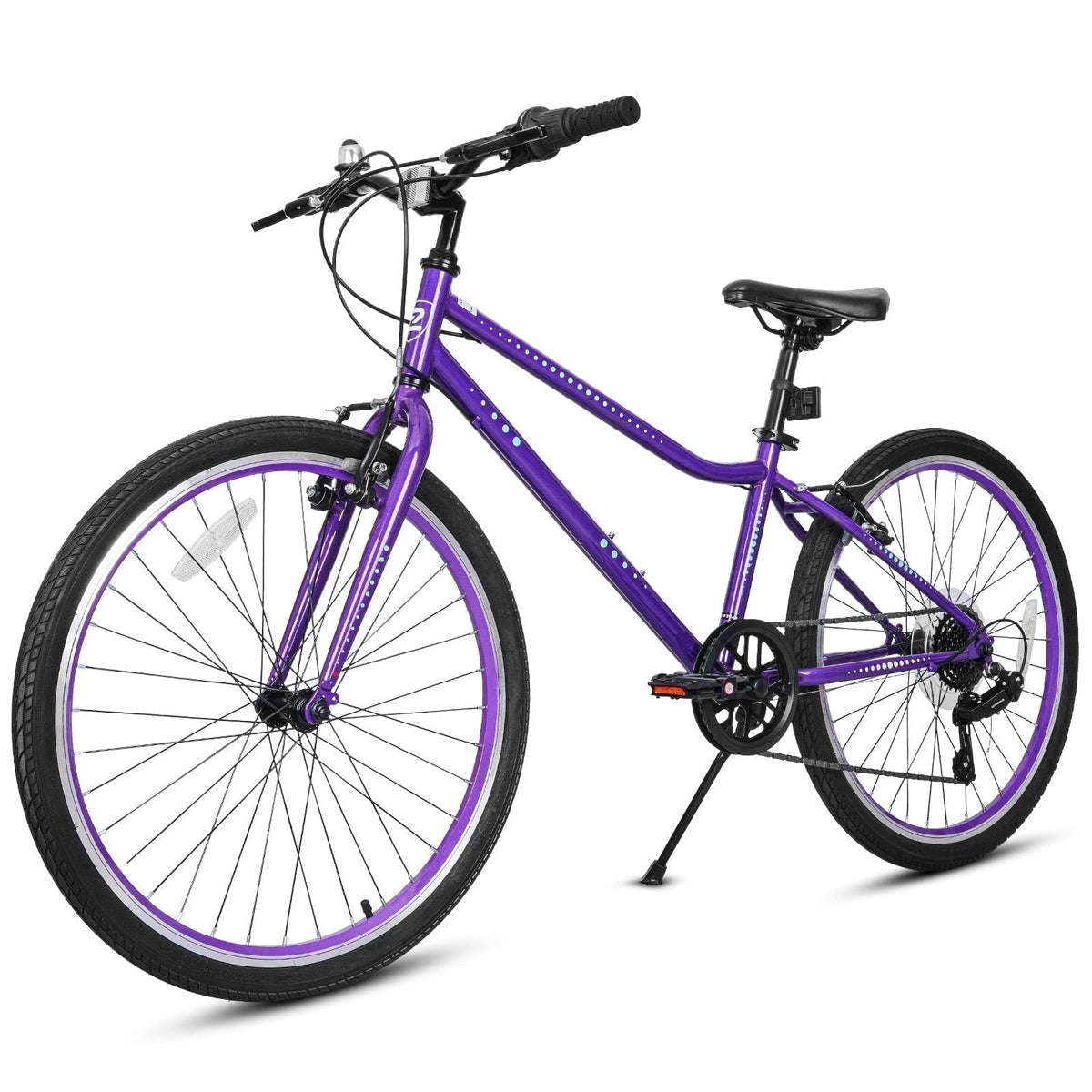 Hykolity 20-in Kid Mountain Bike 7 Speed Bicycles for Kids Bikes MTB Children Ages 8-13 Tween Fits Riders 48-60 Adjustable Seat Dual Brake Outdoor Cycling, Pink