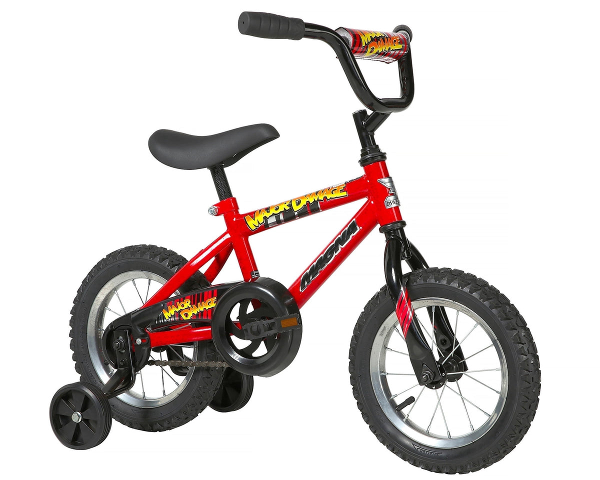 Dynacraft Magna Major Damage Kids 16" Bike with Removable Training Wheels