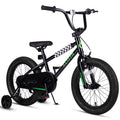 Vollsch BMX Style Kids Bike for 2-8 Years Old Boys Girls 16 Inches Toddlers Bicycle with Coaster Brake Training Wheels, Black