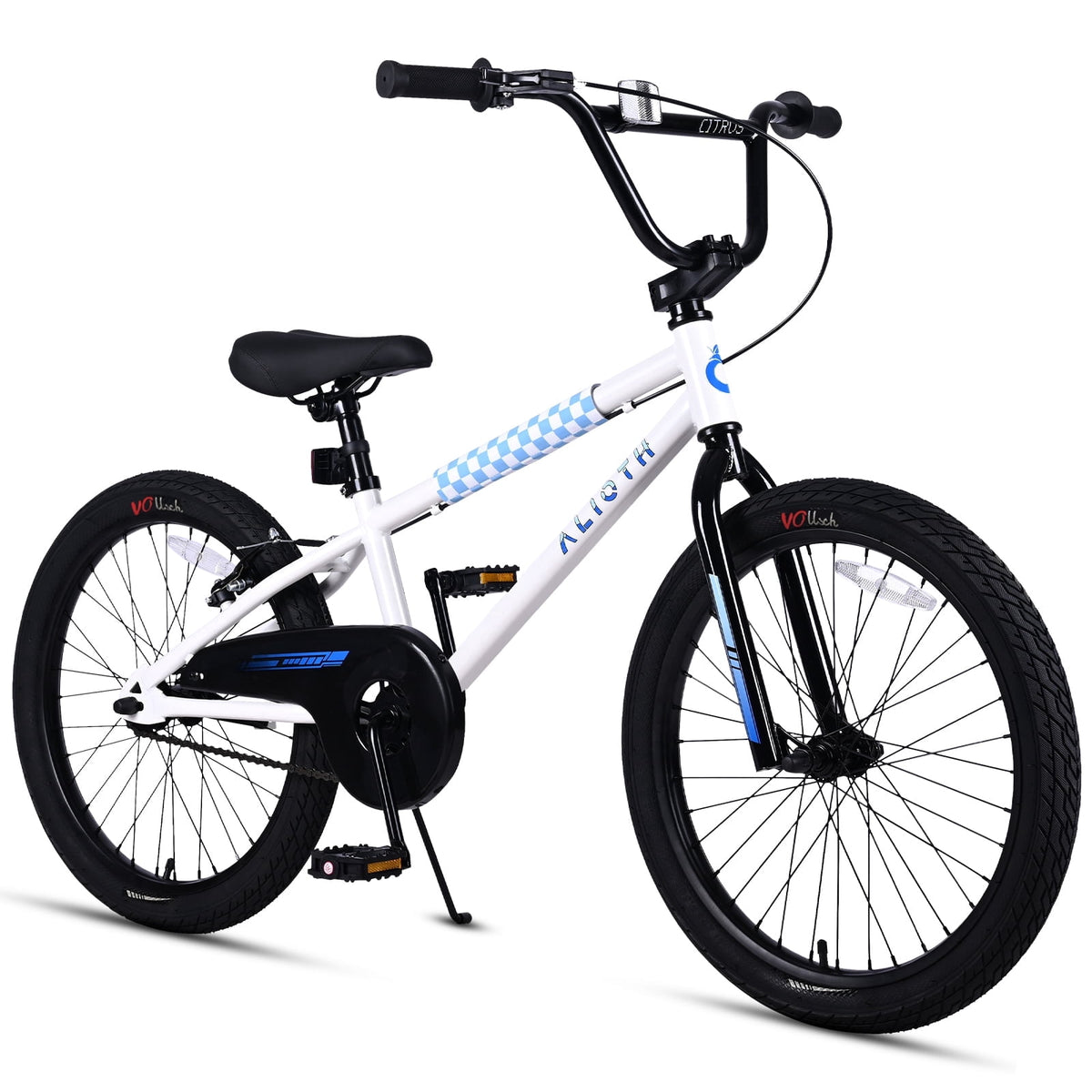 Vollsch BMX Style Kids Bike for 2-8 Years Old Boys Girls 16 Inches Toddlers Bicycle with Coaster Brake Training Wheels, Black