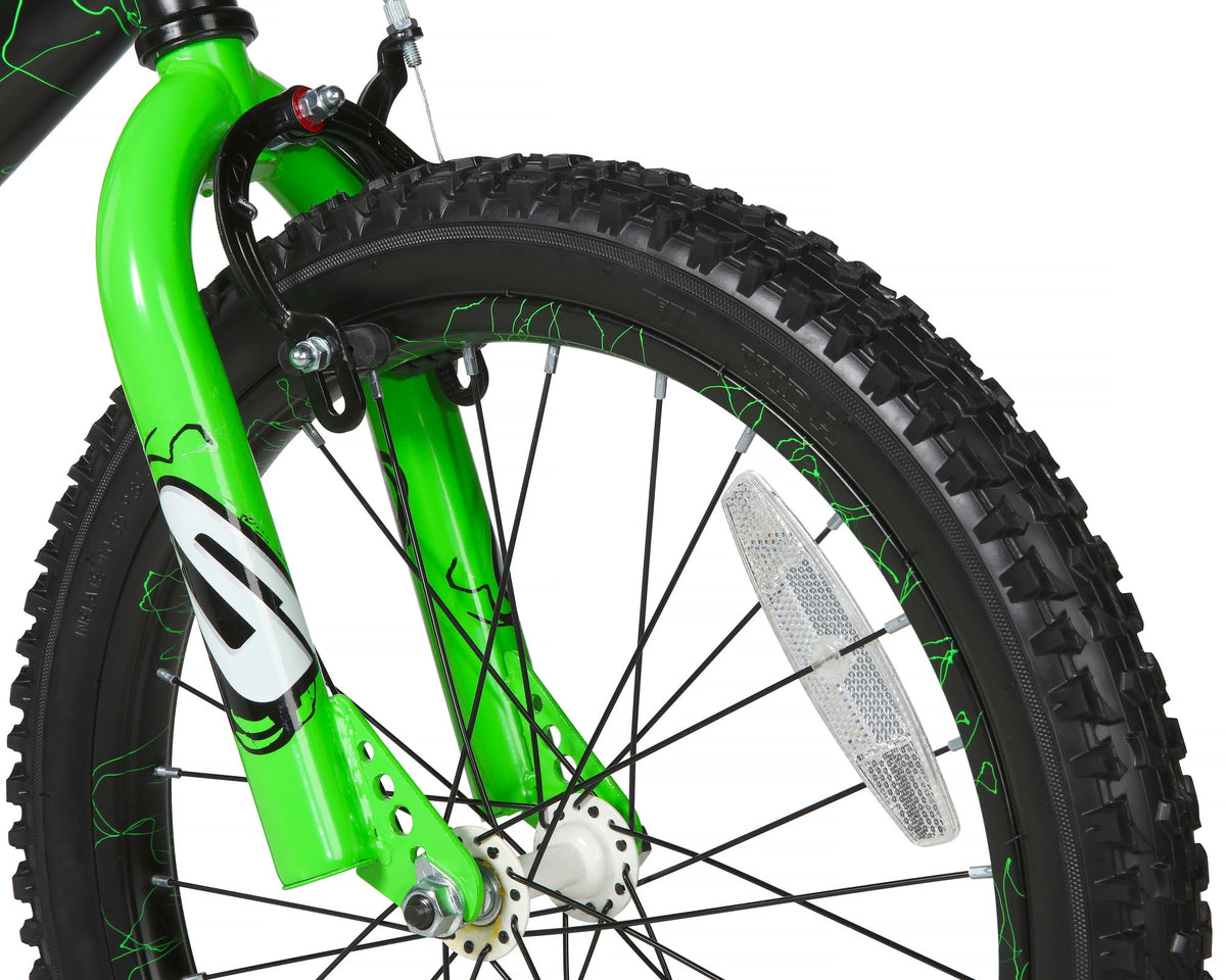 Dynacraft Surge Boys 18" BMX Bike, For Kids Age 6-9 Years, Green