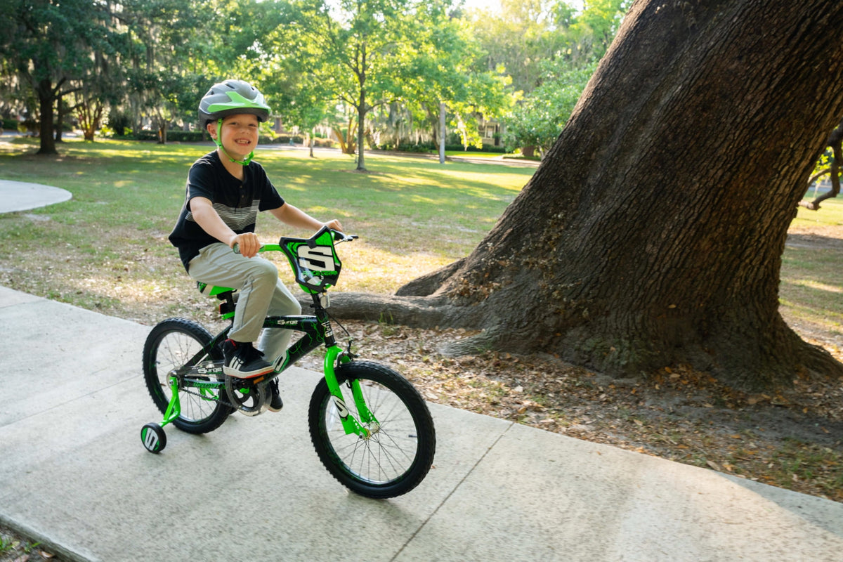 Dynacraft Surge Boys 18" BMX Bike, For Kids Age 6-9 Years, Green