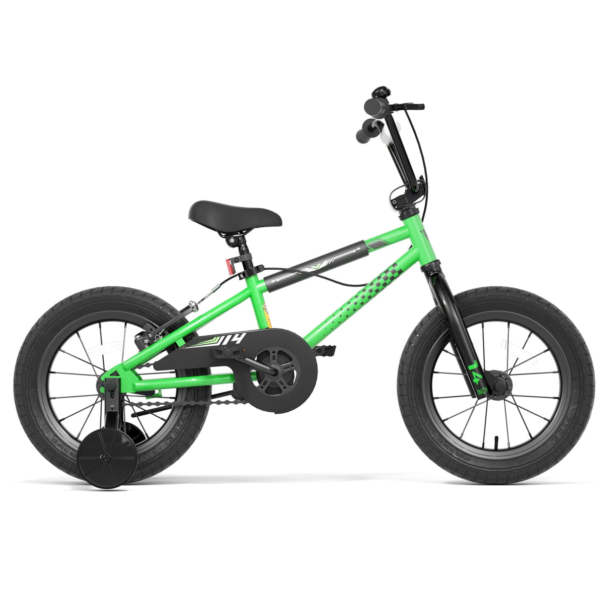 Korimefa Kids Bike, 14 inch Boys Bike BMX Style Bicycle with Training Wheels Coaster Brake for 4 5 6 7 Years Old Toddlers Boys , Blue