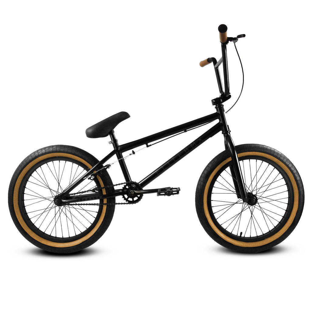 Elite BMX Bicycle 20” Freestyle Bike - Stealth Black Ideal for Ages 7 to 18 Years