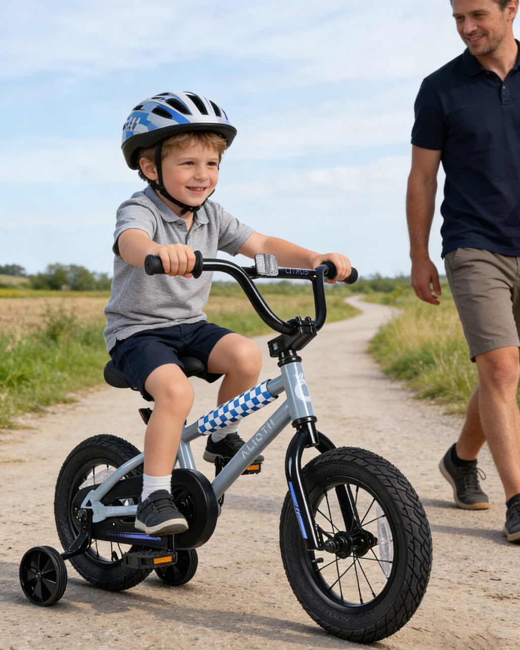 Vollsch BMX Style Kids Bike for 2-8 Years Old Boys Girls 16 Inches Toddlers Bicycle with Coaster Brake Training Wheels, Black