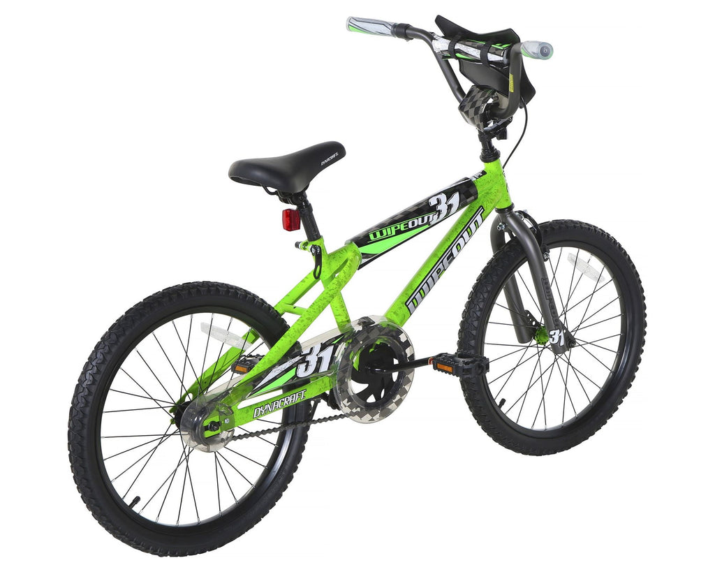 Dynacraft Wipeout Boys 20" BMX Bike, Red, For Kids Age 7-14 Years