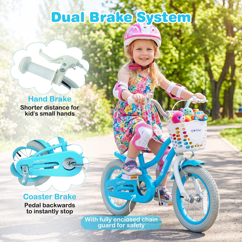 Costway 18'' Kids Bike Toddler Bicycle with Training Wheel Kickstand for 4-8 Years Old Pink
