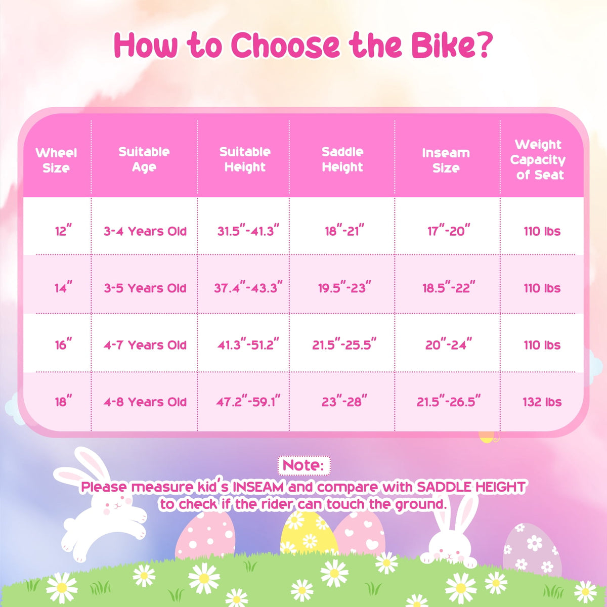 Costway 18 Inches Girls Bike with Front Bag, Children Training Bicycle for 4-8 Years Old Pink