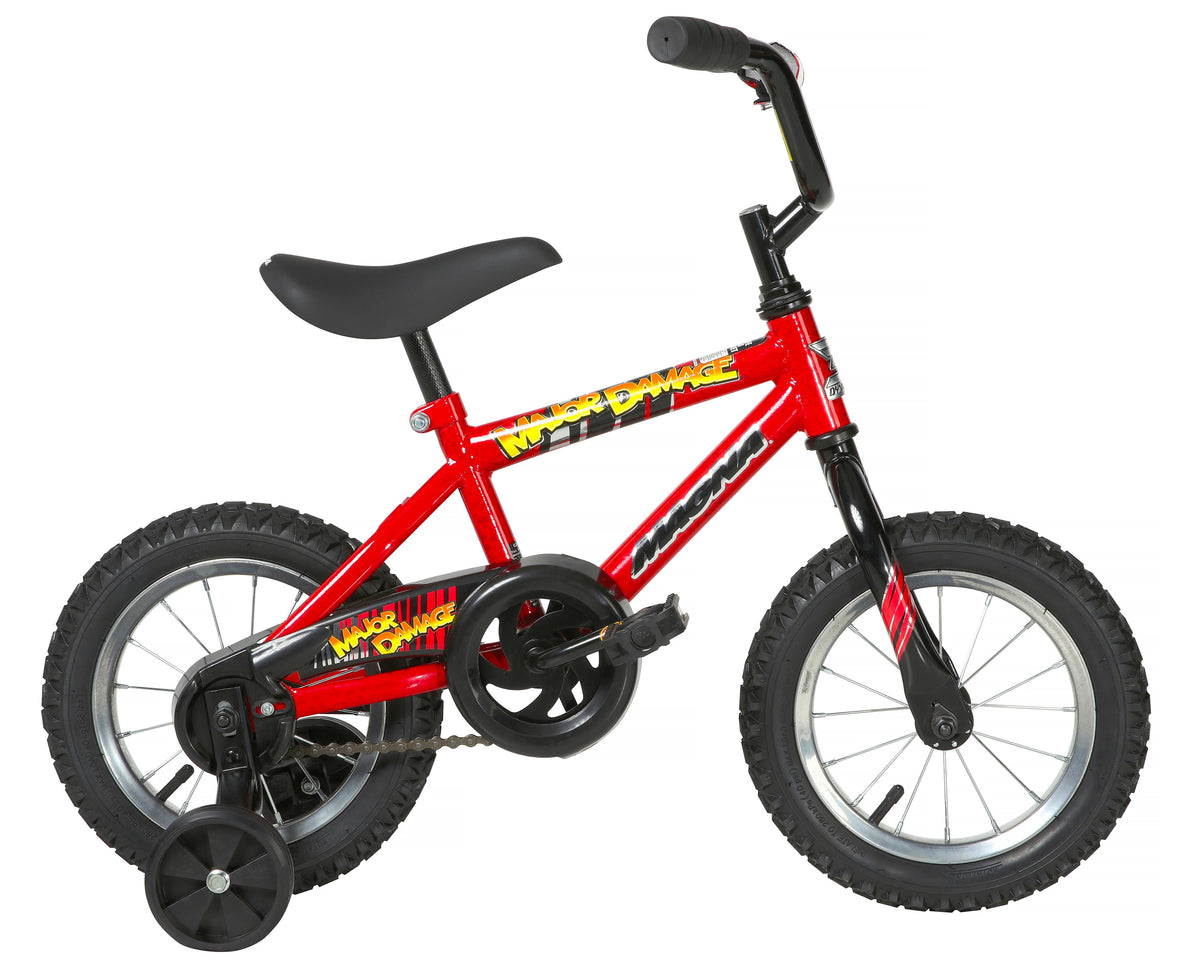 Dynacraft Magna Major Damage Kids 16" Bike with Removable Training Wheels