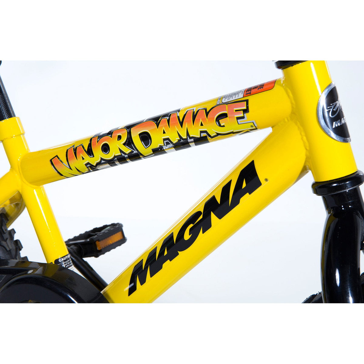 Dynacraft Magna Major Damage Kids 16" Bike with Removable Training Wheels
