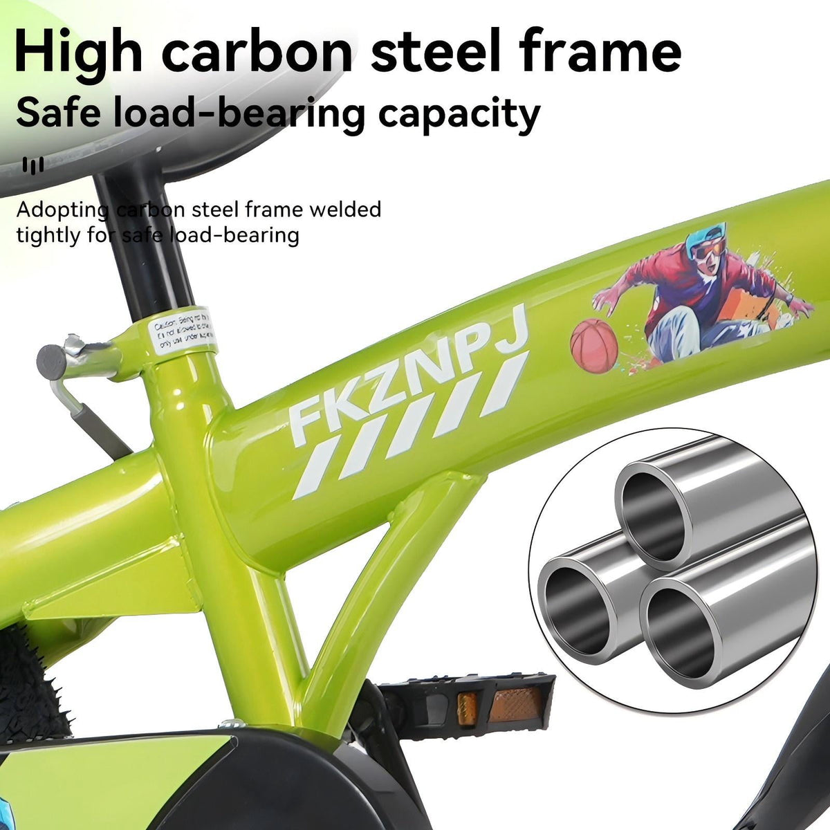 Aukfa 18-Inch Kids Bike for Boys & Girls Ages 5-10,Balance Bikewith Training Wheels, Coaster Brake & Front V-Brake,Pink