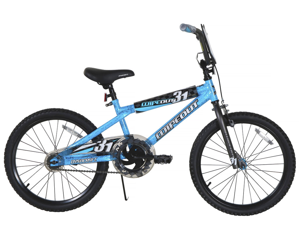 Dynacraft Wipeout Boys 20" BMX Bike, Red, For Kids Age 7-14 Years